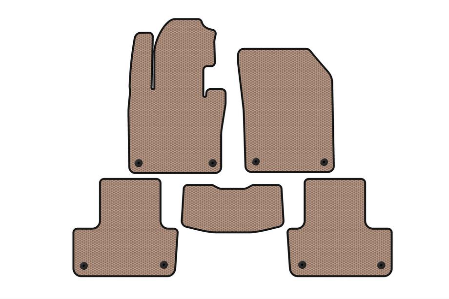 Volvo XC60 2017- Rubber Floor Mats Carsuit (Beige) Image