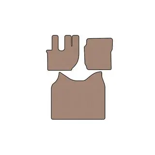 Rubber Floor Mats Carsuit (2008-2012, Beige) photo 1