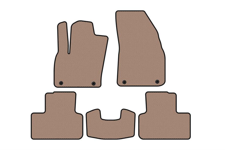 Volvo XC40 2018- Rubber Floor Mats Carsuit (Beige) Image