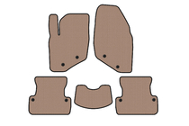 Volvo S60 2000-2009 Rubber floor mats Carsuit (SD, beige) photo 1