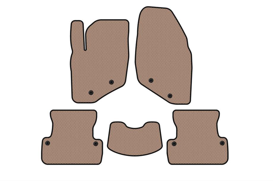Volvo S60 2000-2009 Rubber floor mats Carsuit (SD, beige) Image