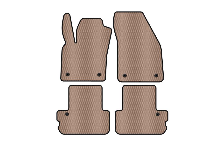 Volvo C70 2006-2010 Rubber floor mats Carsuit (Cabriolet, beige) Image