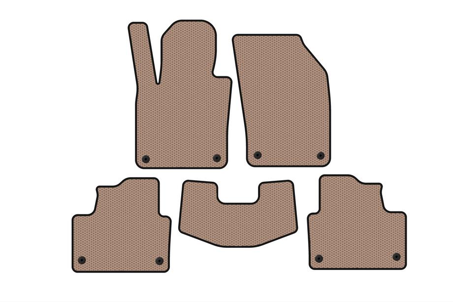 Volvo S60 2019- Rubber Floor Mats Carsuit (Beige) Image