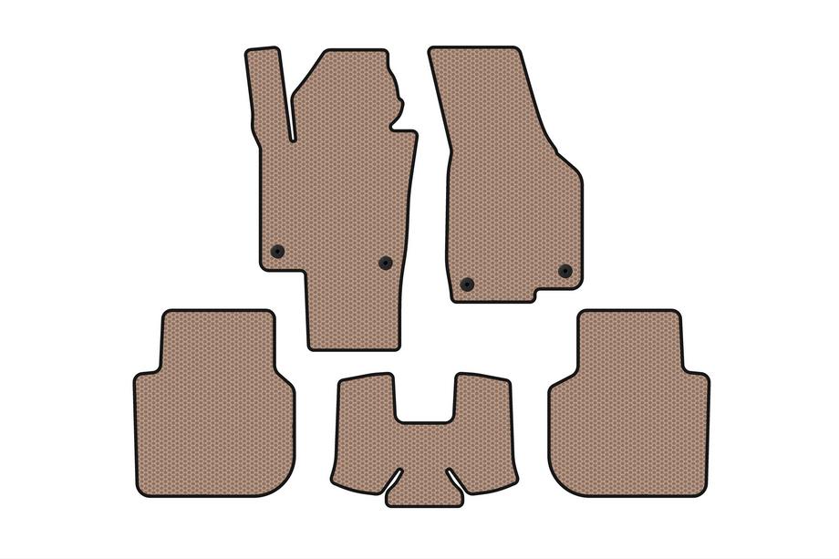 Volkswagen Passat B8 2015-2023 Rubber floor mats Carsuit (2015-2019, SD, beige) Image
