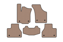 Volkswagen Phaeton 2002-2016 Rubber floor mats Carsuit (SD, short wheelbase, beige) photo 1