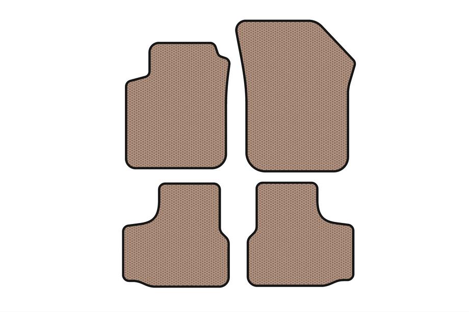 Volkswagen UP 2011-2023 Rubber Floor Mats Carsuit (Beige) Image