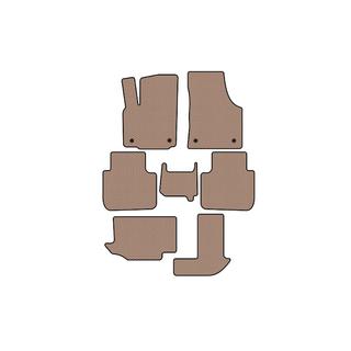 Rubber floor mats Carsuit (3 rows, 7-seater, beige) photo 1