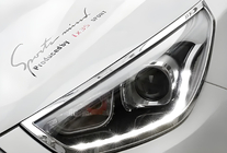 Hyundai IX-35 2010-2015 Headlight Covers (2013-2015, 2 pcs, plastic) photo 1