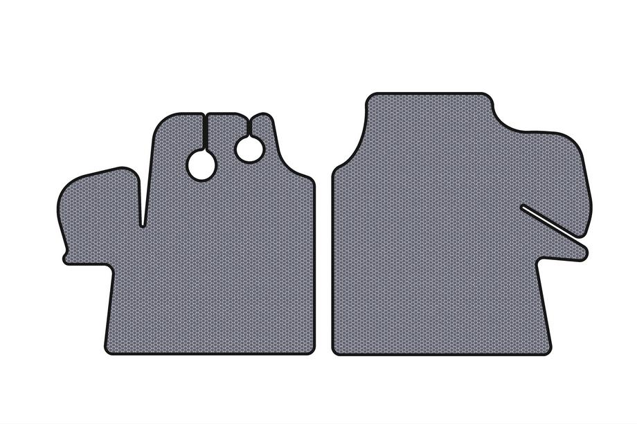 Fiat Ducato 1995-2006 Rubber floor mats Carsuit (2002-2006, gray) Photo 1