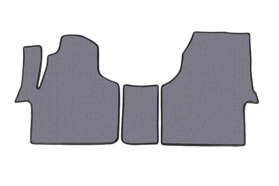 Volkswagen Crafter 2006-2016 Rubber Floor Mats Carsuit V1 (Gray) Image