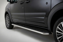Ford Connect 2010-2013 Side Steps Maydos V1 (2 pcs, Aluminum & Stainless Steel) photo 1