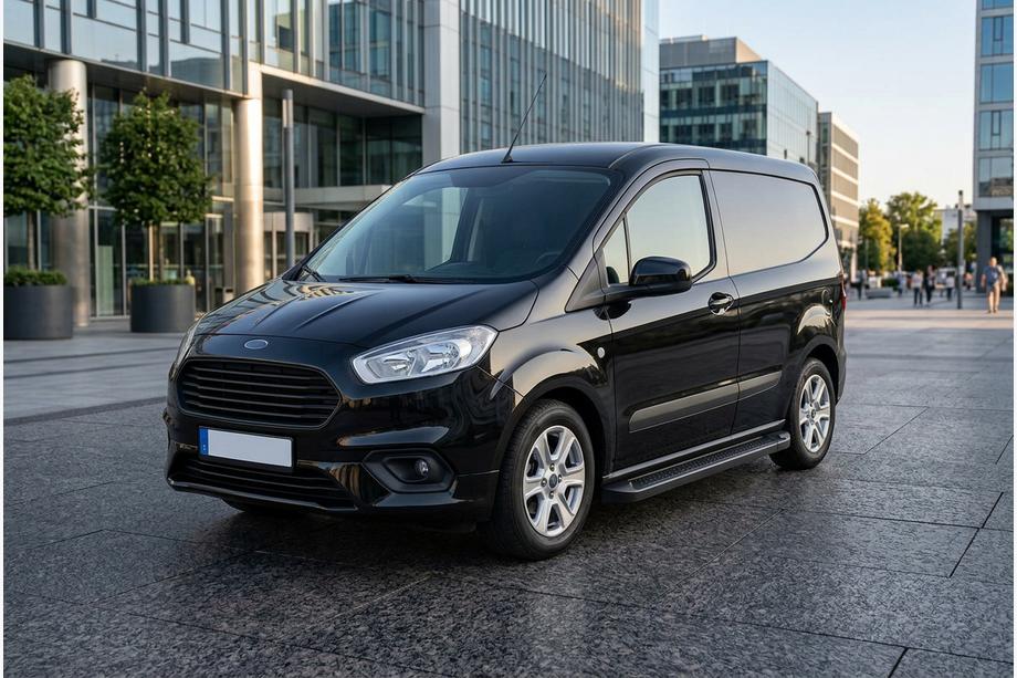 Ford Courier 2014-2023 Side Steps Allmond Black (2 pcs, Aluminum) Image
