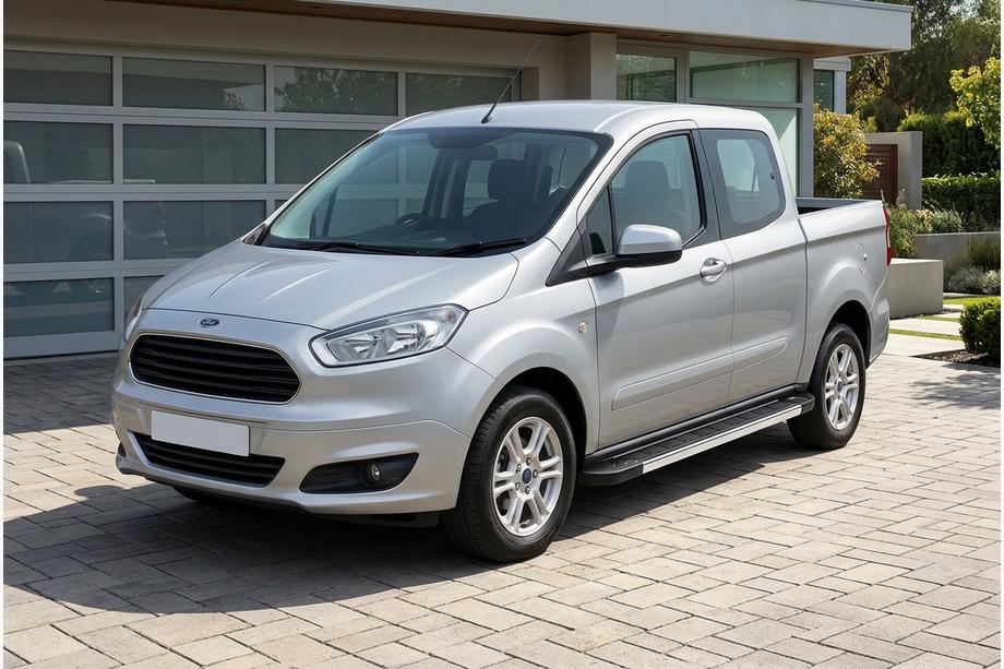 Ford Courier 2014-2023 Side Steps RedLine V1 (2 pcs, Aluminum) Image