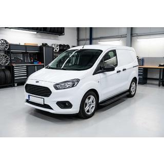 Side Steps Bosphorus Black (2 pcs, Aluminum) Ford Courier 2014-2023 photo 1