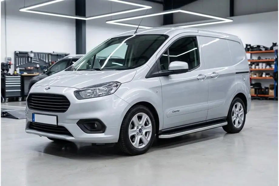 Ford Courier 2014-2023 Side Steps Tayga Grey (2 pcs, Aluminum) Image