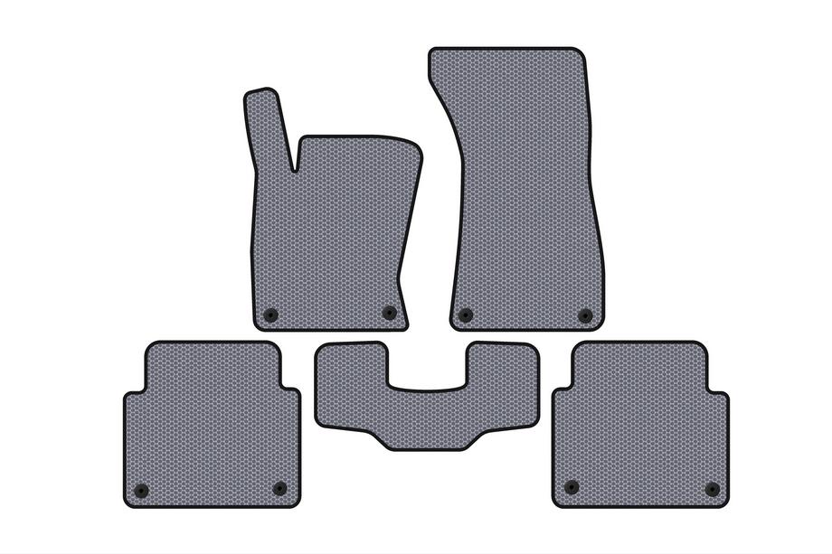 Audi A8 2002-2009 Rubber Floor Mats Carsuit (Short, Gray) Image