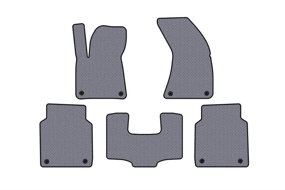 Audi A8 2010-2018 Rubber floor mats Carsuit (Long, grey) Photo 1