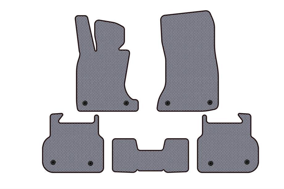 BMW 7 Series F01/F02 2008-2015 Rubber floor mats Carsuit (for F01, gray) Photo 1