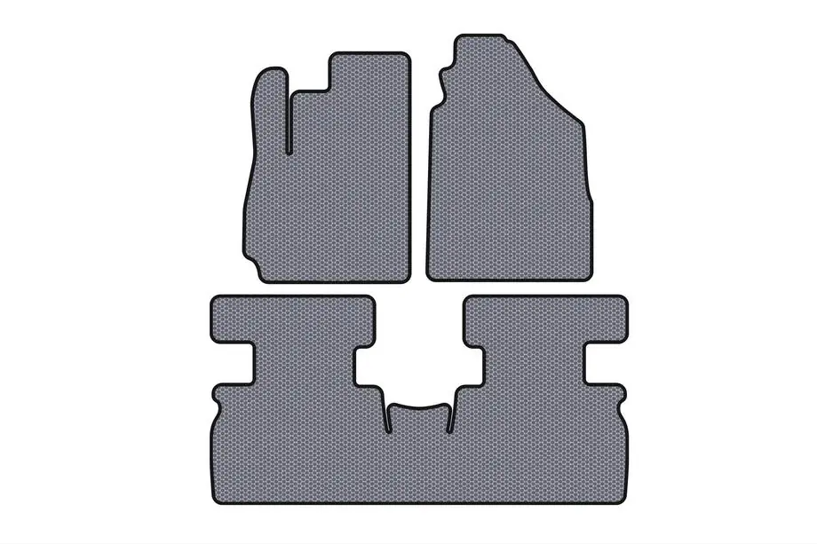Jetour X70 2018- Rubber Floor Mats Carsuit (2 Rows, Grey) Image