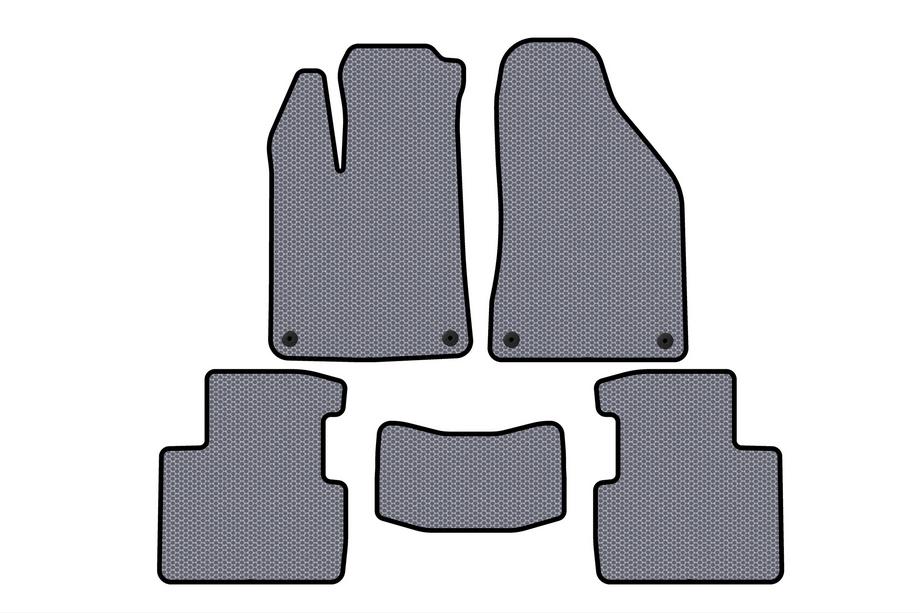 Chrysler 200 II 2014-2017 Rubber Floor Mats Carsuit (SD, Gray) Photo 1