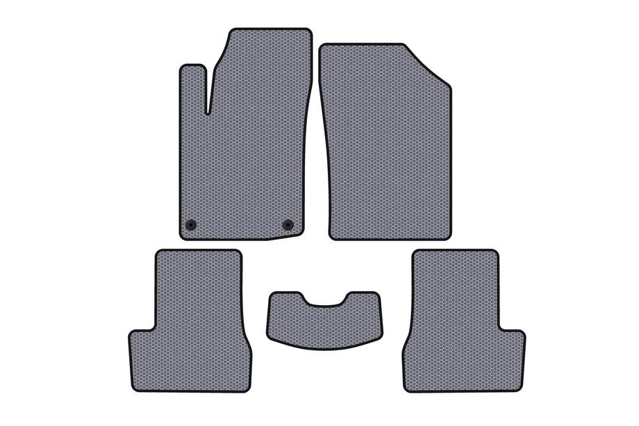 Citroen C-3 2009–2016 Rubber Floor Mats Carsuit (HB, Grey) Image