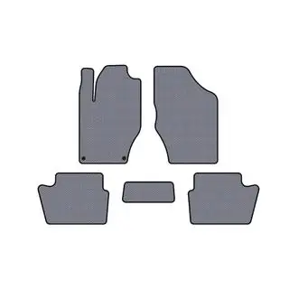Rubber Floor Mats Carsuit (HB, Pre-Facelift, Gray) photo 1