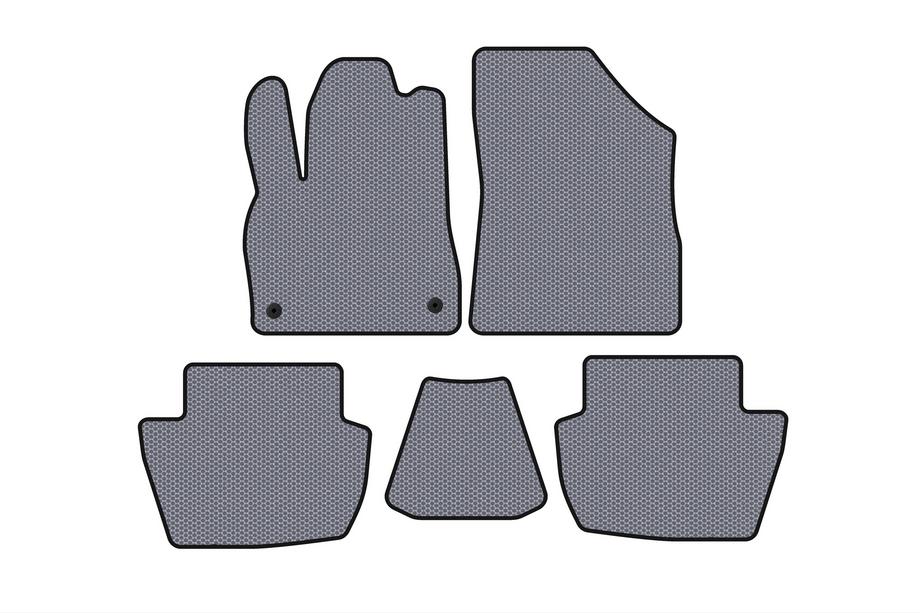 Citroen DS-5 2011-2015 Rubber floor mats Carsuit (HB, Hybrid/AT, gray) Image