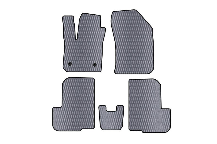 Dacia Lodgy 2012-2022 Rubber floor mats Carsuit (2 rows, 7-seater, gray) Photo 1