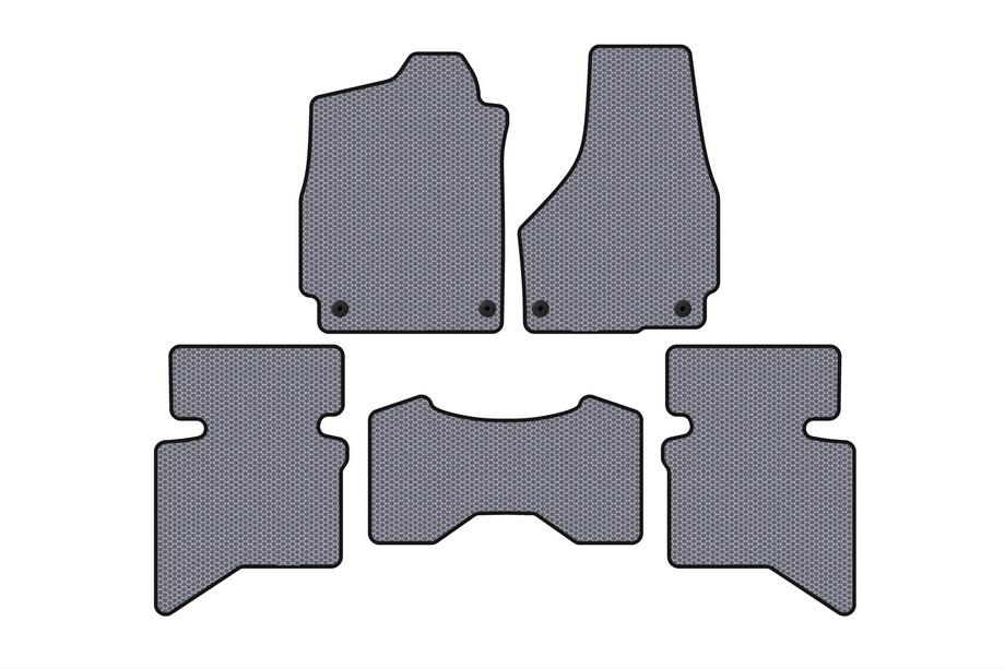 Dodge RAM (DS/DJ/D2) 2009–2024 Rubber floor mats Carsuit (2009+, 5-seater/Double cab, gray) Photo 1