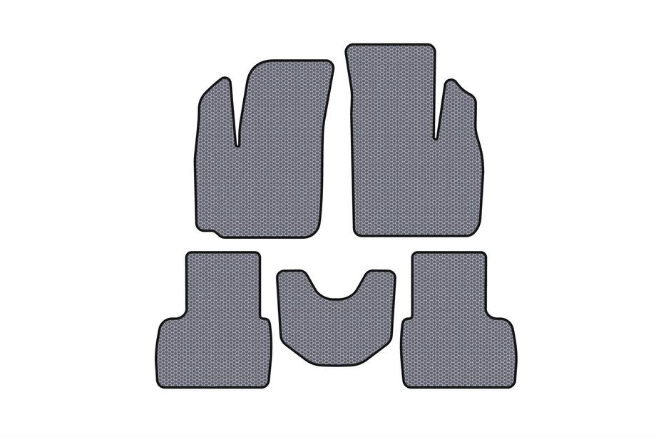 Fiat Doblo I 2001-2005 Rubber Floor Mats Carsuit (Gray) Image
