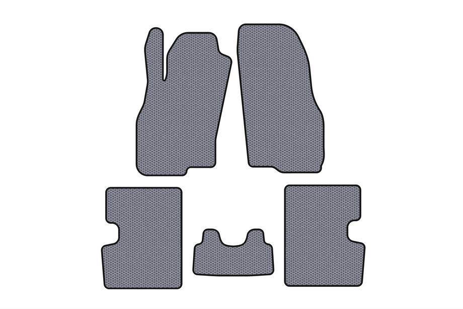 Fiat Punto Grande/EVO 2006-2018 Rubber Floor Mats Carsuit (HB, 5-Door, Pre-Facelift, Gray) Image