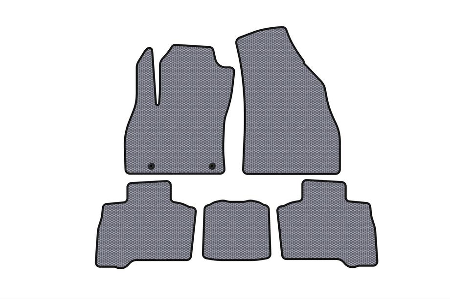 Fiat Fiorino/Qubo 2008-2024 Rubber floor mats Carsuit (for Qubo, 2016+, gray) Image