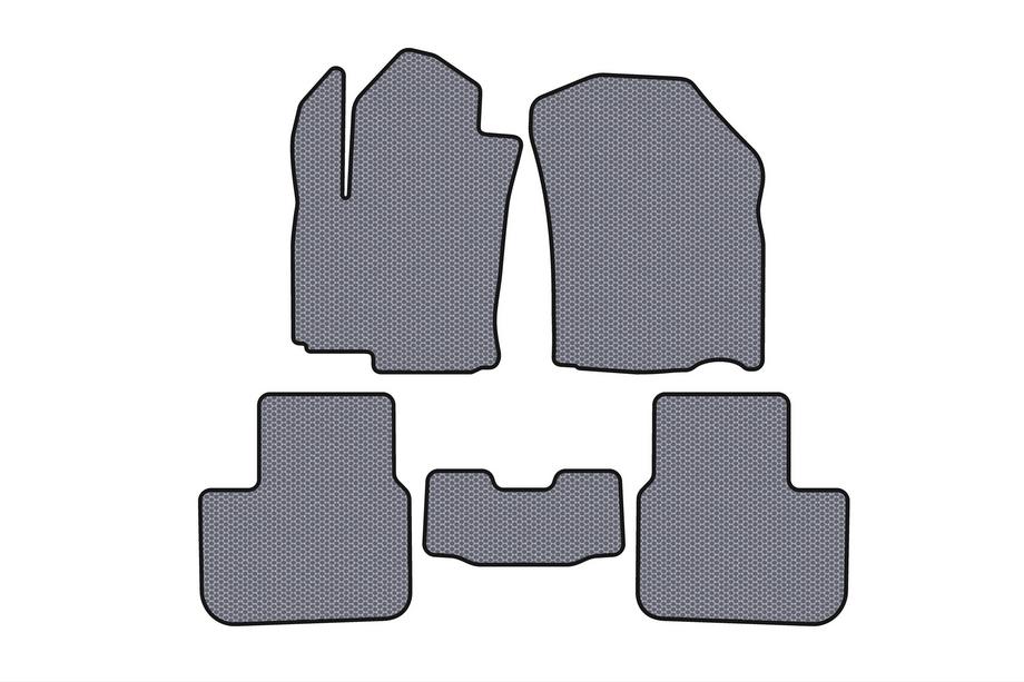 Fiat Sedici 2006-2014 Rubber Floor Mats Carsuit (HB, Grey) Image