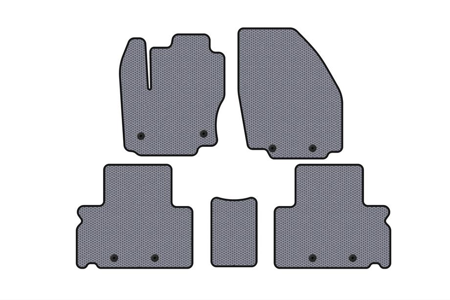 Ford S-Max 2007-2014 Rubber Floor Mats Carsuit (Gray) Image