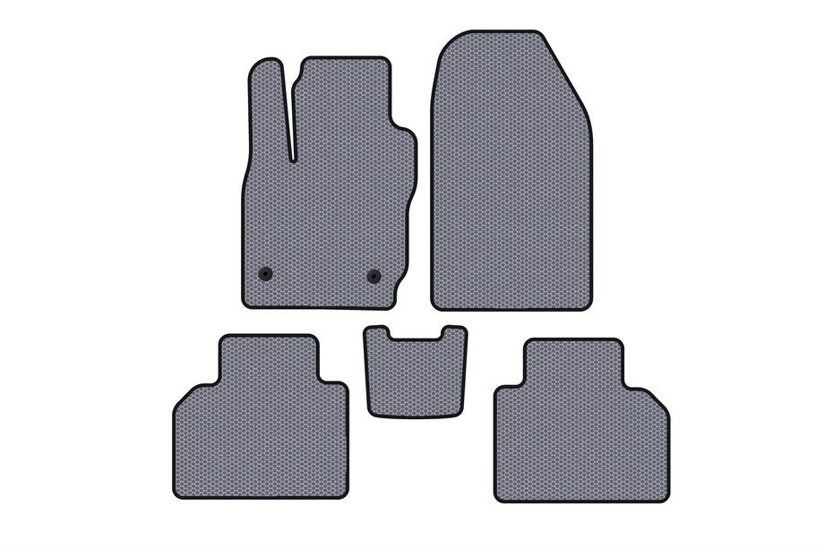 Ford Courier 2014-2023 Rubber Floor Mats Carsuit (Gray) Image