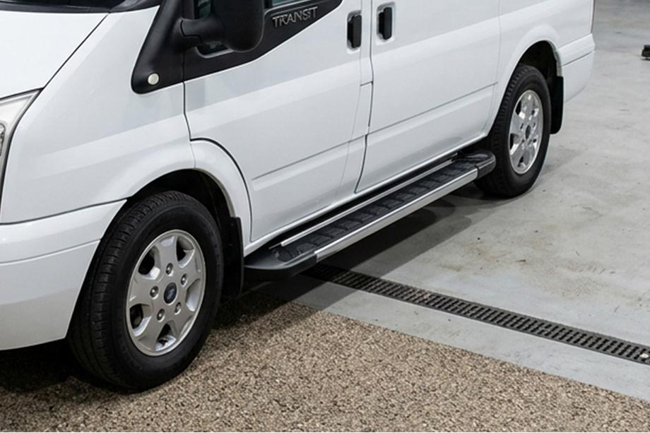 Ford Transit 2000–2014 Side Steps RedLine V1 (2 pcs, Aluminum) Image