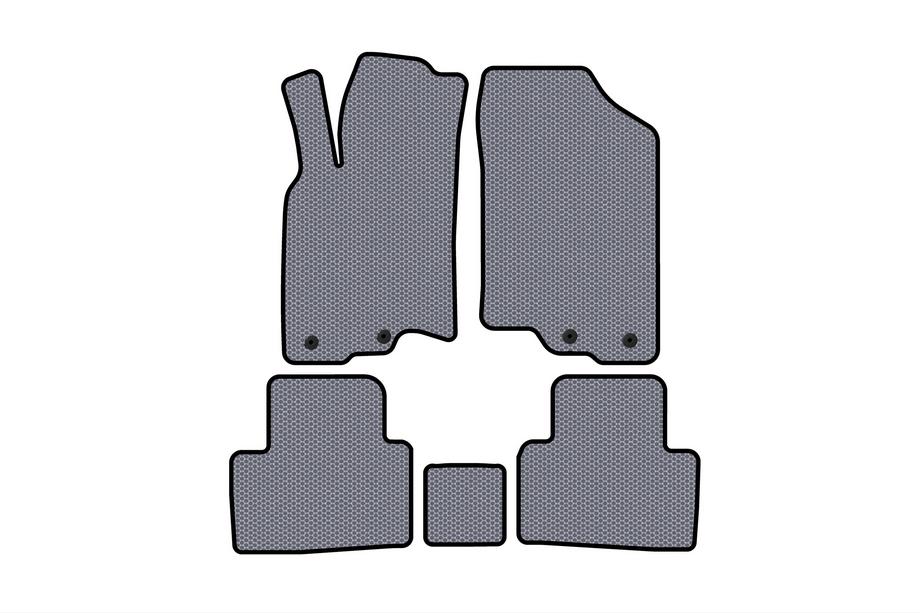 Honda Insight II 2009-2014 Rubber floor mats Carsuit (HB, Hybrid, gray) Photo 1