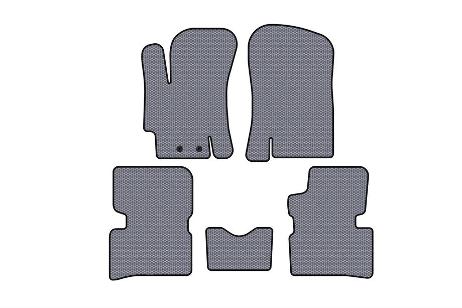 Hyundai Accent 2006-2010 Rubber Floor Mats Carsuit (SD, Gray) Photo 1