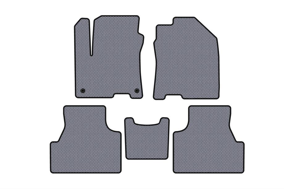 Hyundai Encino EV 2019- Rubber Floor Mats Carsuit (2019-2020, Electric, Gray) Photo 1