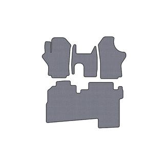 Rubber floor mats Carsuit (2004-2007, 2 rows, 8-seater, grey) Hyundai H200, H1, Starex 1998-2007 photo 1