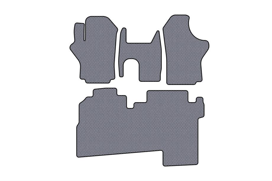 Hyundai H200, H1, Starex 1998-2007 Rubber floor mats Carsuit (2004-2007, 2 rows, 8-seater, grey) Photo 1