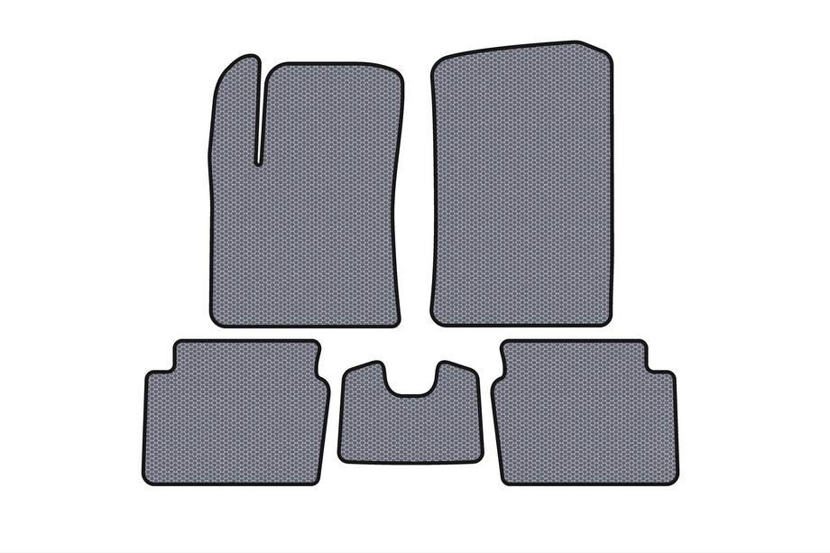 Hyundai I-10 2008-2013 Rubber Floor Mats Carsuit (HB, Grey) Photo 1