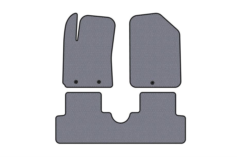 Hyundai I-10 2014-2017 Rubber Floor Mats Carsuit (HB, Grey) Image