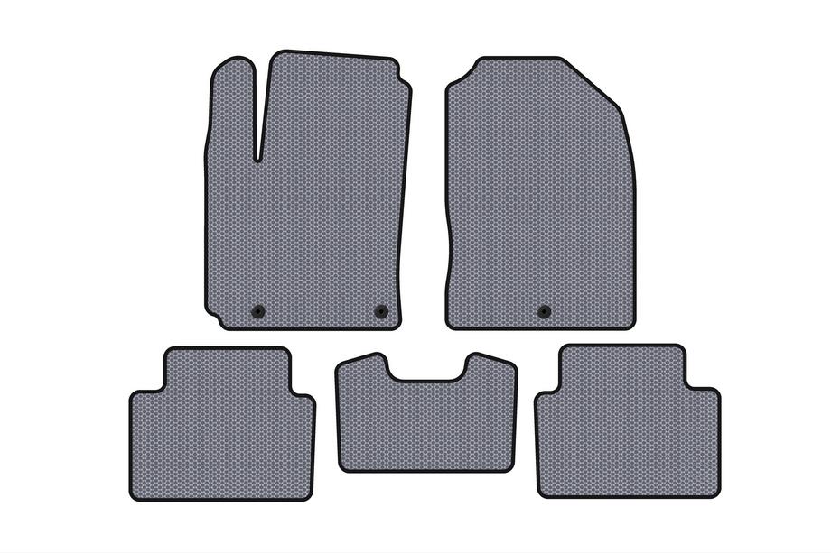 Hyundai Kona 2017-2023 Rubber floor mats Carsuit (2017-2020, Petrol, grey) Image