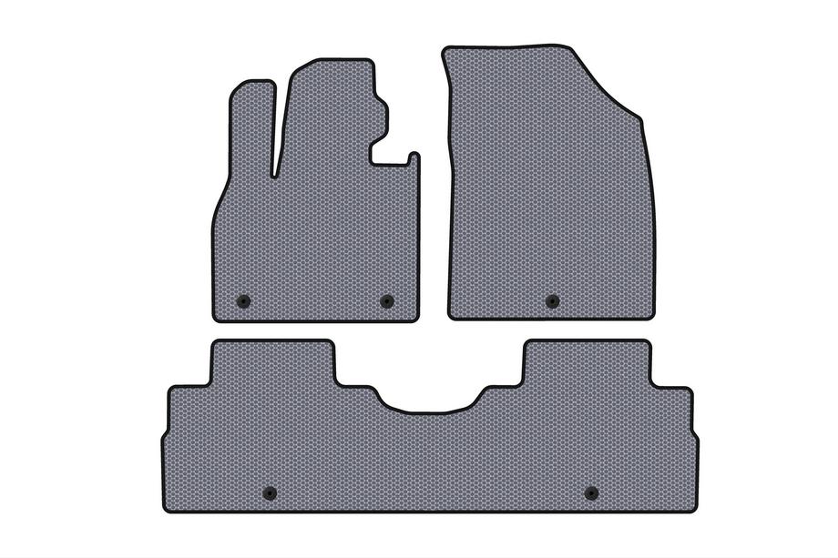 Hyundai Palisade 2018-2025 Rubber floor mats Carsuit (2 rows, 8-seater, grey) Image