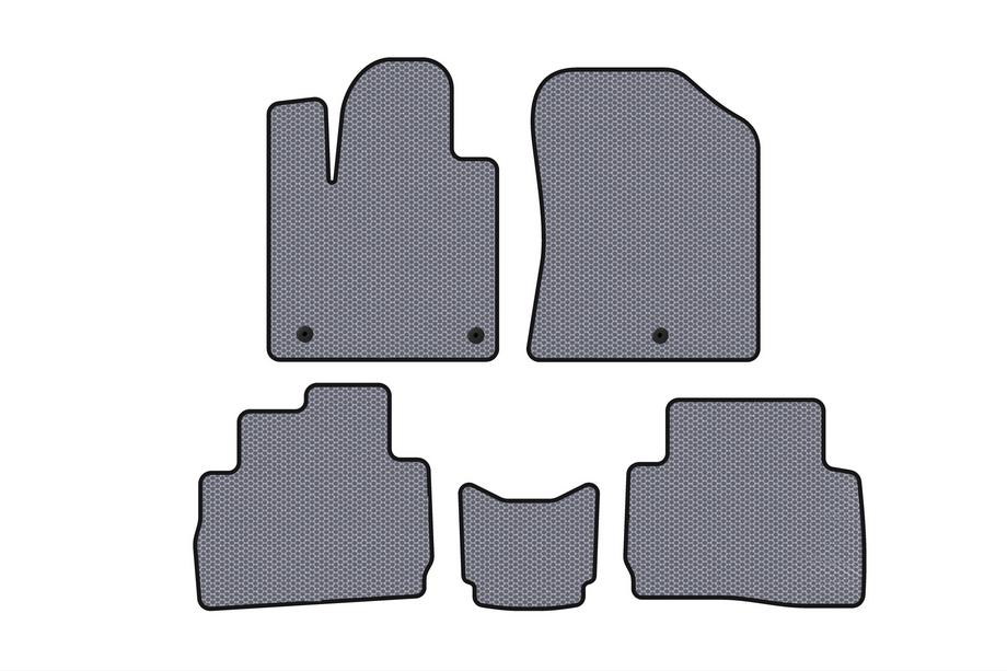 Hyundai Santa Fe 4 2018-2023 Rubber Floor Mats Carsuit (2020-2023, Gray) Image