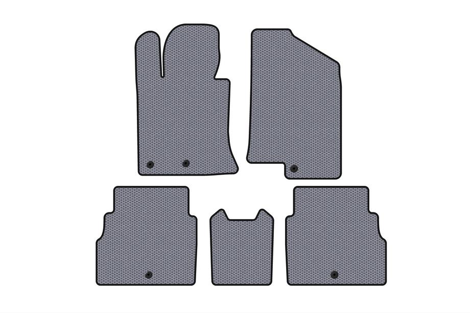 Hyundai Sonata YF 2010-2014 Rubber Floor Mats Carsuit V2 (Gray) Image