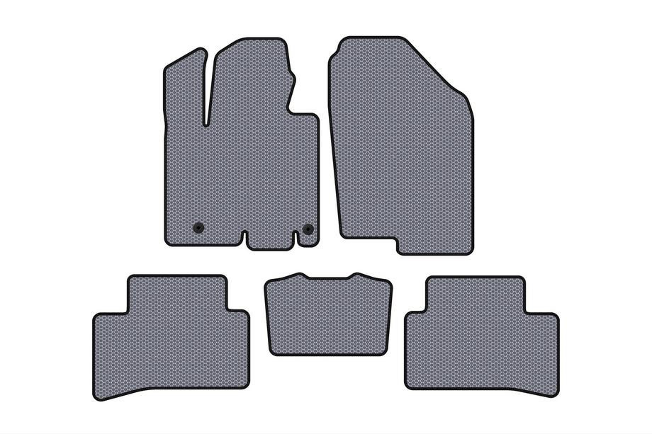 Hyundai Tucson NX4 2021- Rubber Floor Mats Carsuit (Gray) Photo 1