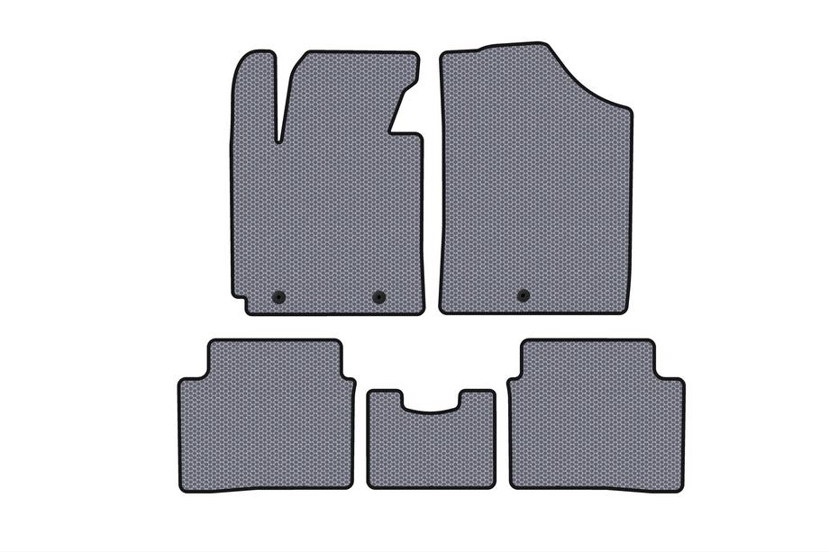 Hyundai Veloster 2011-2017 Rubber Floor Mats Carsuit (Gray) Image
