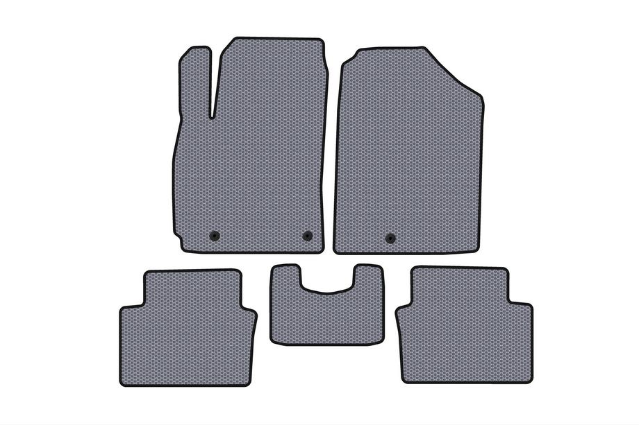 Hyundai Veloster 2018-2022 Rubber Floor Mats Carsuit (Coupe, Grey) Image
